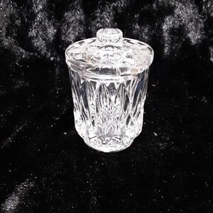 Vintage Gorham Crystal Althea Marmalade Jar  with Lid. The
